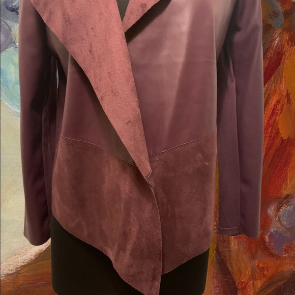 Alfani Faux Suede Cascade Jacket - Picture 5 of 13